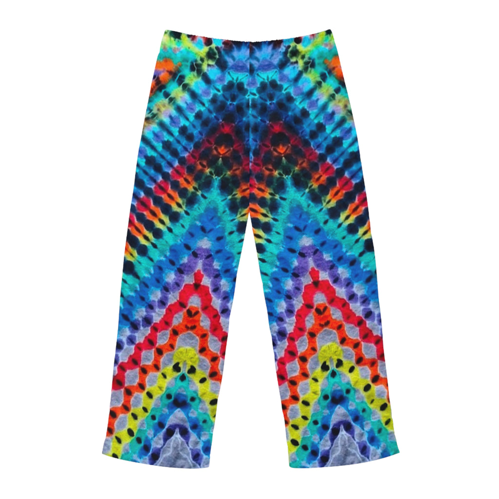 Vibrant Rainbow Tie Dye Print Pants, Relaxed Flow Wear, Festival Outfit, Gift, Comfort, Summer Chill Wear