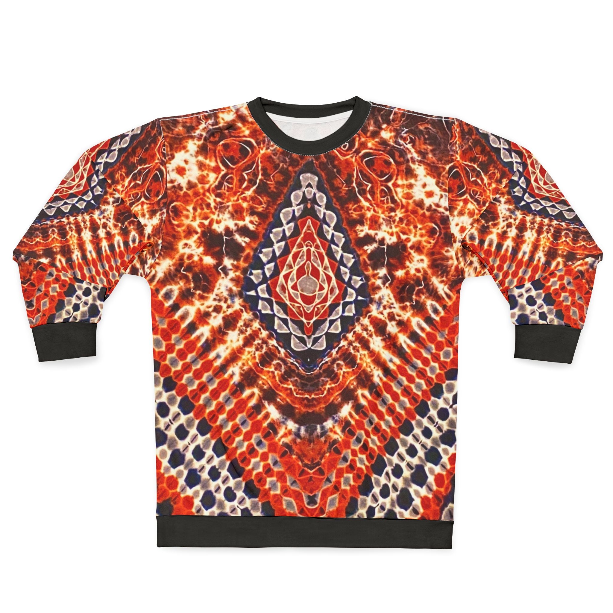 Bohemian Pattern Unisex Sweatshirt, Cozy Fashion for All, Vibrant Sweatshirt, Unique Gifts, Festival Wear, Trendy Layering