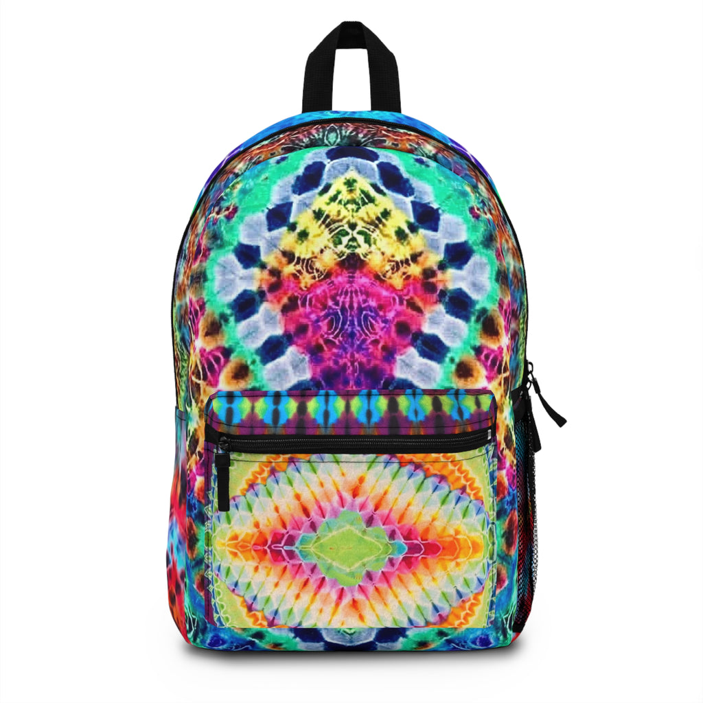 Bright Colorful Tie-Dye Backpack, Boho Bag, Vibrant Travel Pack, Hippie Style Rucksack, Festival Bag, Unique Gym Backpack