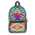 Bright Colorful Tie-Dye Backpack, Boho Bag, Vibrant Travel Pack, Hippie Style Rucksack, Festival Bag, Unique Gym Backpack