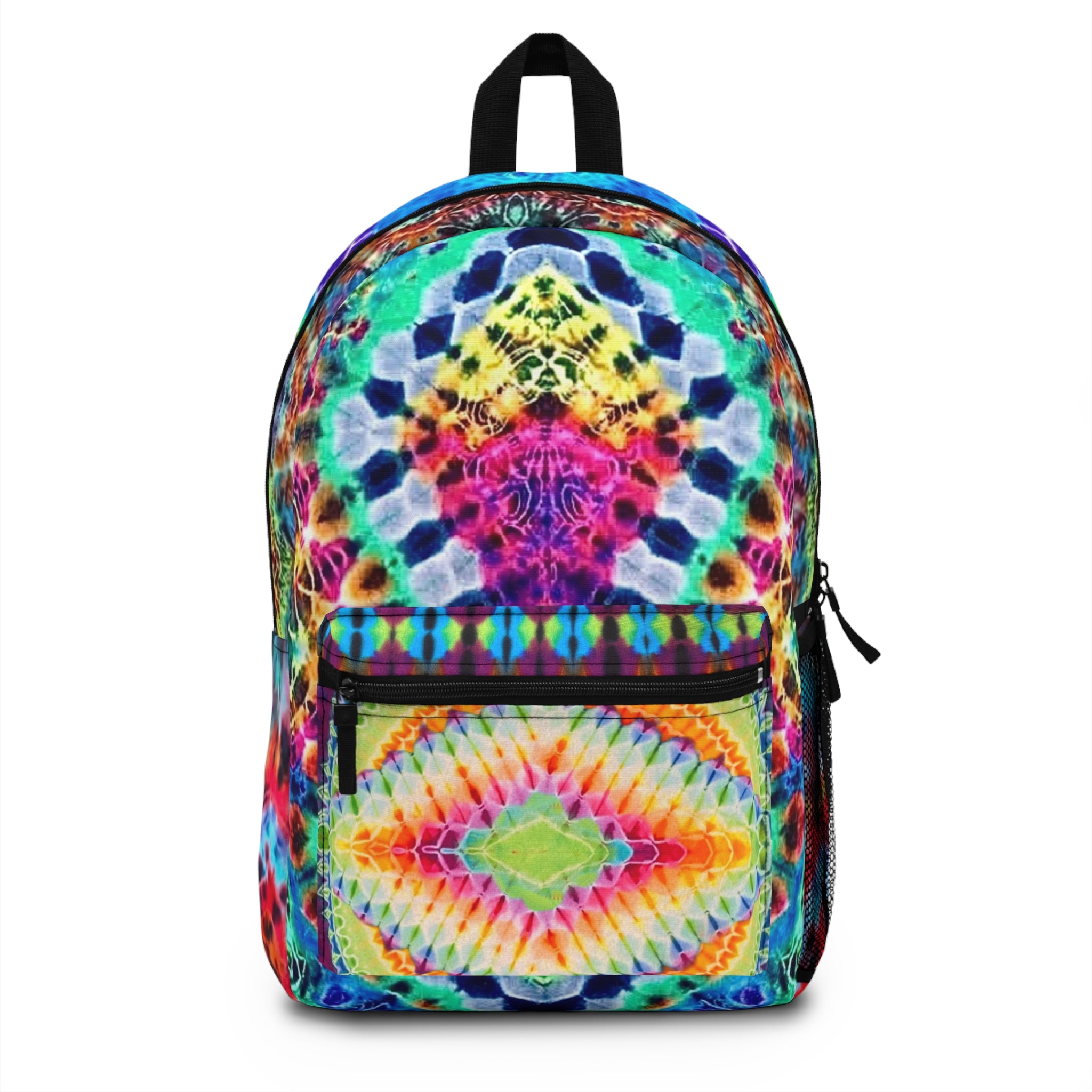 Bright Colorful Tie-Dye Backpack, Boho Bag, Vibrant Travel Pack, Hippie Style Rucksack, Festival Bag, Unique Gym Backpack