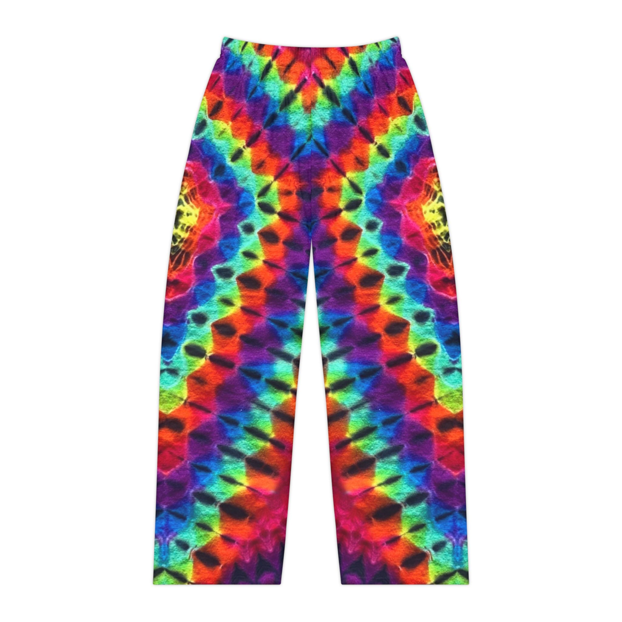 Diamond Rainbow Unisex Pants, Colorful Lounge Pants, Bohemian Style, Festival Clothing