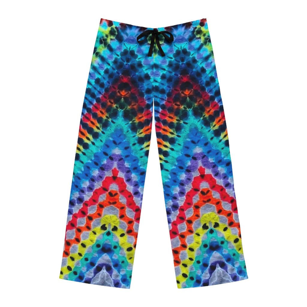 Vibrant Rainbow Tie Dye Print Pants, Relaxed Flow Wear, Festival Outfit, Gift, Comfort, Summer Chill Wear