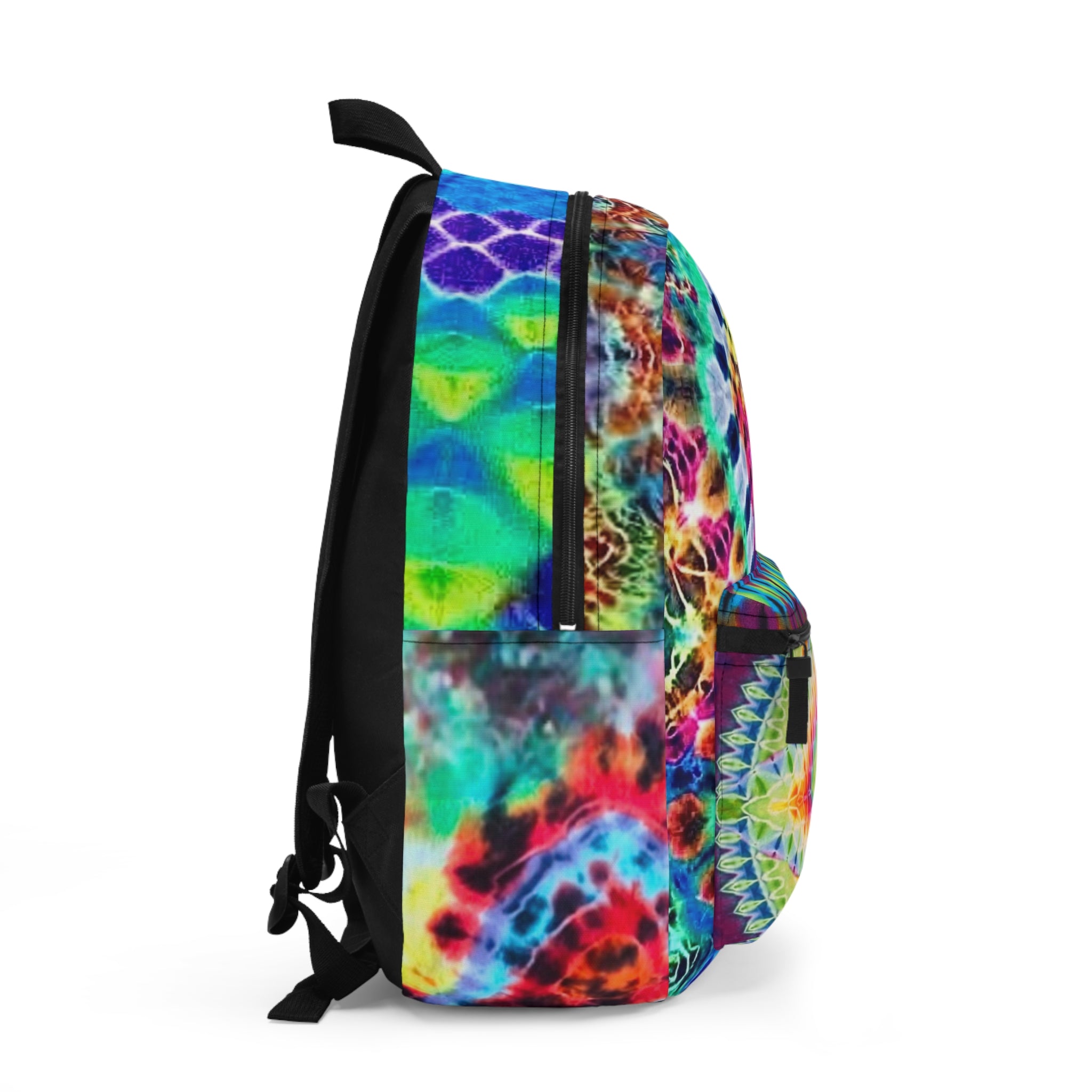 Bright Colorful Tie-Dye Backpack, Boho Bag, Vibrant Travel Pack, Hippie Style Rucksack, Festival Bag, Unique Gym Backpack