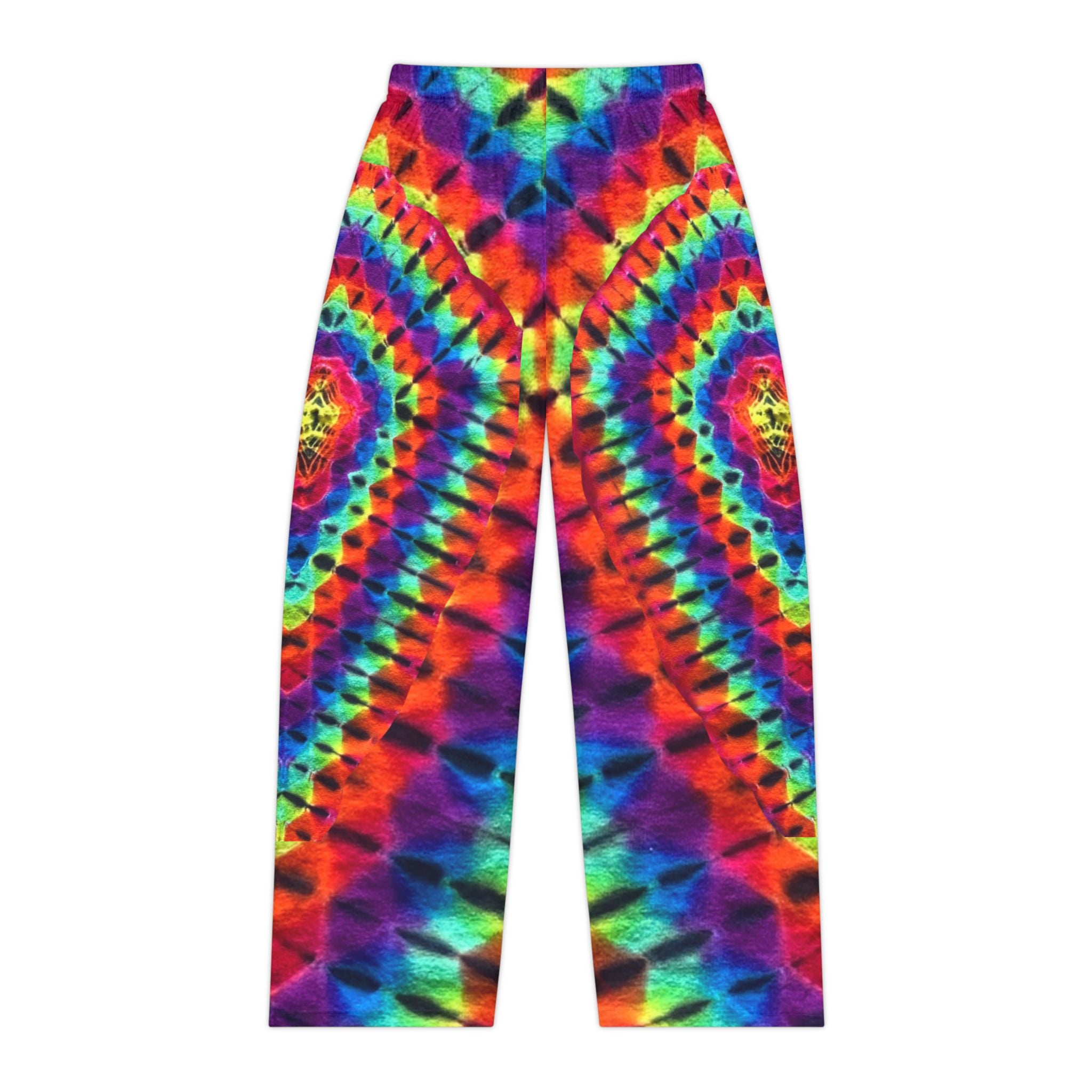 Diamond Rainbow Pants, Colorful Lounge Wear, Tie-Dye Pants, Comfortable Casual Wear, Festival Clothing, Gift Idea