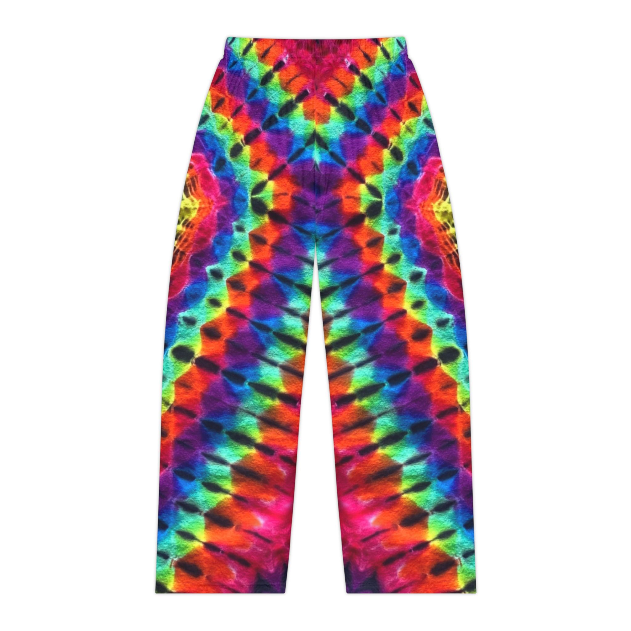 Diamond Rainbow Unisex Pants, Colorful Lounge Pants, Bohemian Style, Festival Clothing