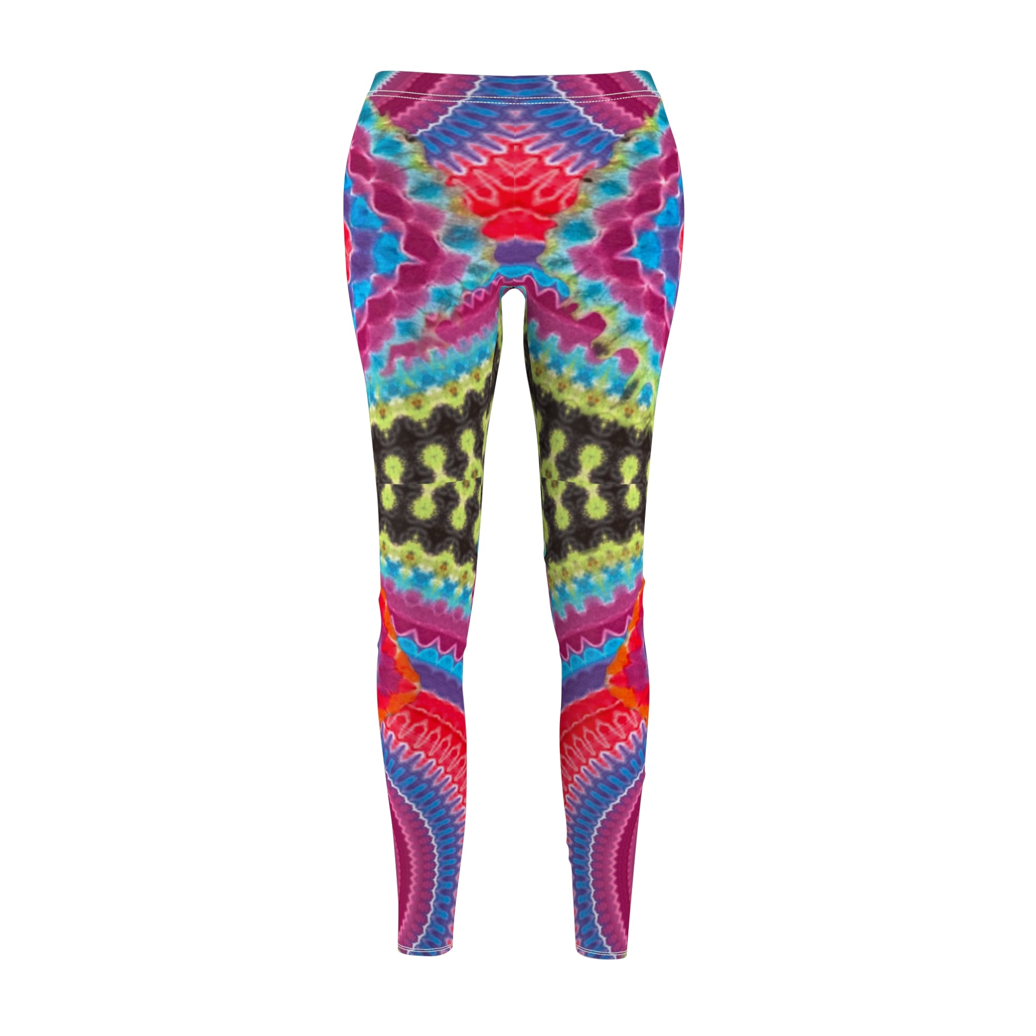 Mandala Scale Leggings, Yoga Wear, Festival Outfit, Workout Leggings, Colorful Activewear