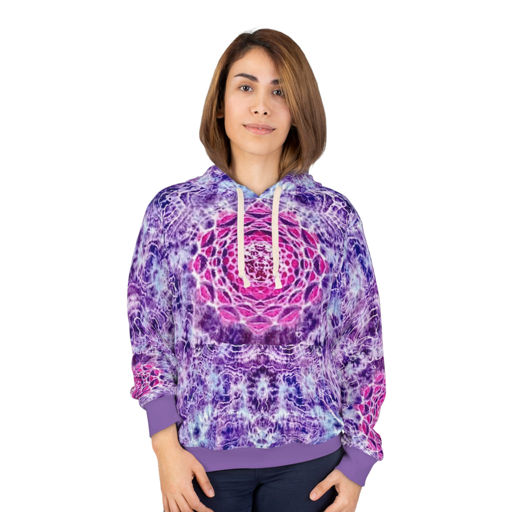 Purple Pink Mandala Hoodie | Kaleidoscope All-Over Print